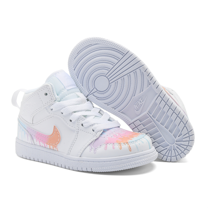 Youth Running Weapon Air Jordan 1 White Shoes 0118